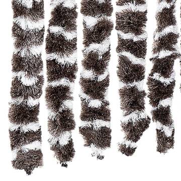 Insect Curtain Brown & White 56x185 cm Chenille - Hipomarket