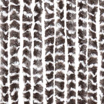 Insect Curtain Brown & White 56x185 cm Chenille - Hipomarket