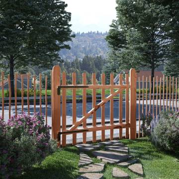 Single Fence Gate - Impregnated Hazel Wood 100x90 cm | HipoMarket