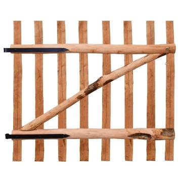 Single Fence Gate - Impregnated Hazel Wood 100x90 cm | HipoMarket