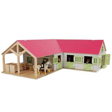 Kids Globe Horse Stable 1:24 Pink | Fun Toy Playset