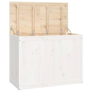 Laundry Box White | Solid Pine Wood Storage - HipoMarket