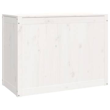 Laundry Box White | Solid Pine Wood Storage - HipoMarket