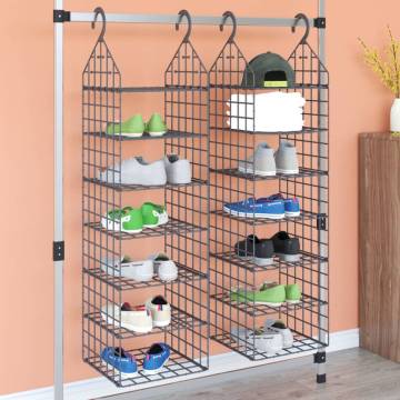 Hanging Closet Organiser with 7 Shelves | 2 pcs - Hipomarket