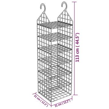 Hanging Closet Organiser with 7 Shelves | 2 pcs - Hipomarket