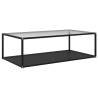 Coffee Table Transparent and Black 120x60x35 cm Tempered Glass Colour transparent and black Size 120 x 60 x 35 cm Quantity in Package 1 