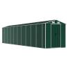 Garden Shed Green 191x895x198 cm Galvanised Steel - Hipomarket