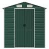 Garden Shed Green 191x895x198 cm Galvanised Steel - Hipomarket