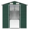 Garden Shed Green 191x895x198 cm Galvanised Steel - Hipomarket