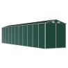 Garden Shed Green 191x895x198 cm Galvanised Steel - Hipomarket