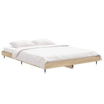 Bed Frame Sonoma Oak 140x190 cm | Durable & Stylish