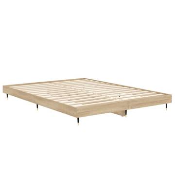 Bed Frame Sonoma Oak 140x190 cm | Durable & Stylish