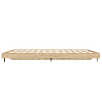 Bed Frame Sonoma Oak 140x190 cm | Durable & Stylish