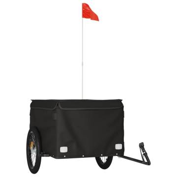 Bike Trailer Black - 45 kg Iron Cargo Trailer | HipoMarket