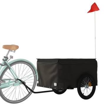 Bike Trailer Black - 45 kg Iron Cargo Trailer | HipoMarket