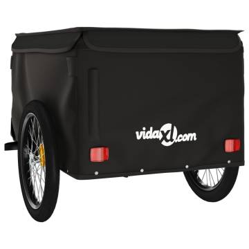 Bike Trailer Black - 45 kg Iron Cargo Trailer | HipoMarket