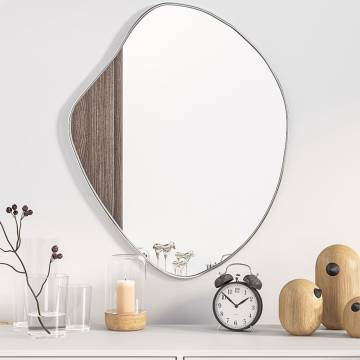 Wall Mirror Silver 60x50 cm - Stylish Home Decor