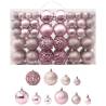 100 Piece Christmas Ball Set Pink Colour pink Quantity in Package 100 