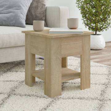 Stylish Sonoma Oak Coffee Table - 40x40x42 cm