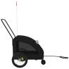 Pet Bike Trailer - Black Oxford Fabric & Iron | HipoMarket