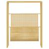 Magazine Rack Gold - Stylish Steel Organizer 35x15x45 cm