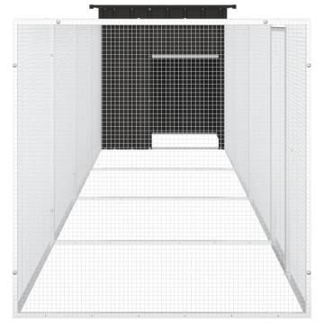 Chicken Cage Anthracite 500x91x100 cm | Galvanised Steel