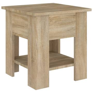 Stylish Sonoma Oak Coffee Table - 40x40x42 cm