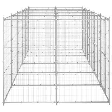 Outdoor Dog Kennel | Galvanised Steel 12.1 m² | Hipomarket