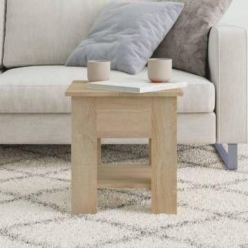 Stylish Sonoma Oak Coffee Table - 40x40x42 cm