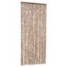 Fly Curtain Beige & Dark Brown 56x200 cm | Insect Protection