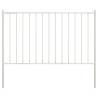 Fence Panel with Posts Powder-coated Steel 1.7x1.25 m White Colour white Size 1.7 x 1.25 m Quantity in Package 1 