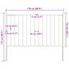 Durable White Powder-coated Steel Fence Panel with Posts - 1.7x1.25m