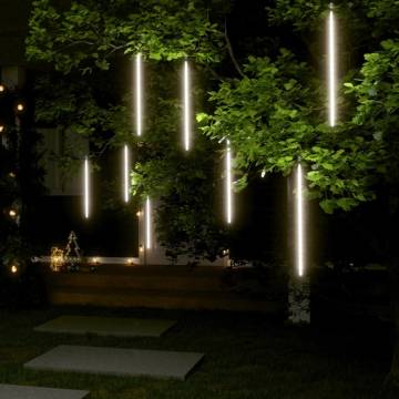 Meteor Lights 8 pcs 50 cm Cold White - 288 LEDs Indoor/Outdoor