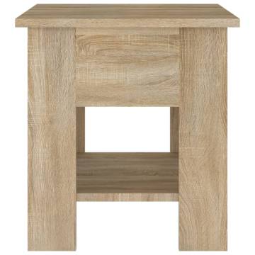 Stylish Sonoma Oak Coffee Table - 40x40x42 cm