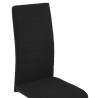 Cantilever Dining Chairs 2 pcs - Modern Black Fabric Set