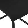 Cantilever Dining Chairs 2 pcs - Modern Black Fabric Set