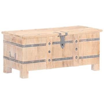 Solid Acacia Wood Chest 90x40x40 cm | HipoMarket UK