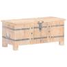 Solid Acacia Wood Chest 90x40x40 cm | HipoMarket UK