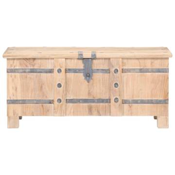 Solid Acacia Wood Chest 90x40x40 cm | HipoMarket UK