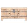 Solid Acacia Wood Chest 90x40x40 cm | HipoMarket UK