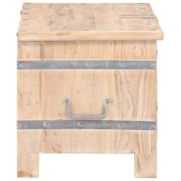 Solid Acacia Wood Chest 90x40x40 cm | HipoMarket UK