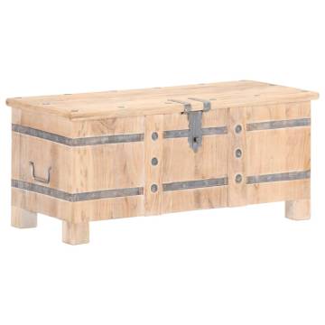 Solid Acacia Wood Chest 90x40x40 cm | HipoMarket UK