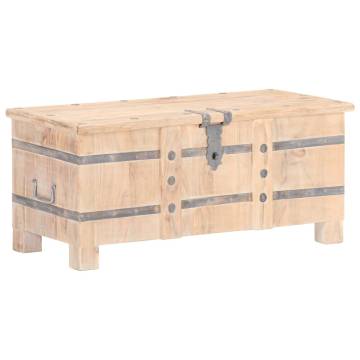 Solid Acacia Wood Chest 90x40x40 cm | HipoMarket UK