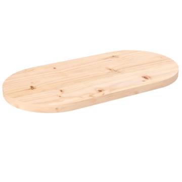 Solid Wood Pine Oval Table Top 60x30x2.5 cm - HipoMarket