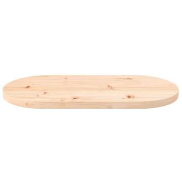 Solid Wood Pine Oval Table Top 60x30x2.5 cm - HipoMarket