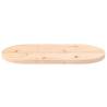 Solid Wood Pine Oval Table Top 60x30x2.5 cm - HipoMarket