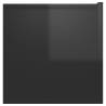 Hanging TV Cabinet High Gloss Black - Modern Design 60x30x30 cm