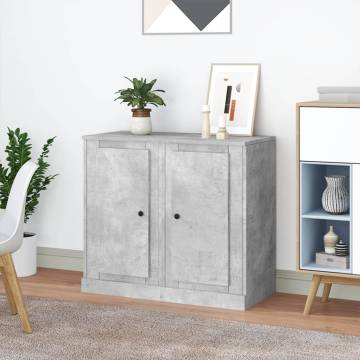 Concrete Grey Sideboards - 2 pcs Engineered Wood | HipoMarket