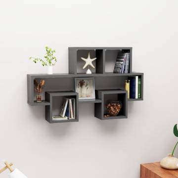 Car-Shaped Wall Shelf Grey - Stylish & Functional Storage Solution