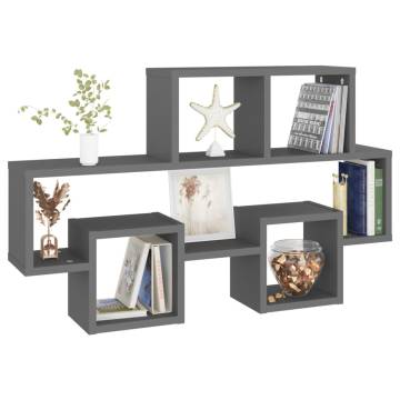 Car-Shaped Wall Shelf Grey - Stylish & Functional Storage Solution